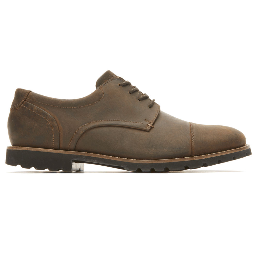 Rockport Singapore Mens Oxfords - Modern Break Captoe Brown - PF3854029